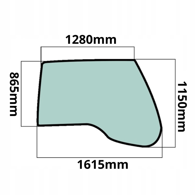 SZYBA BOCZNA BOK PRAWA LIEBHERR SERIA C 2007-2013 (0458)