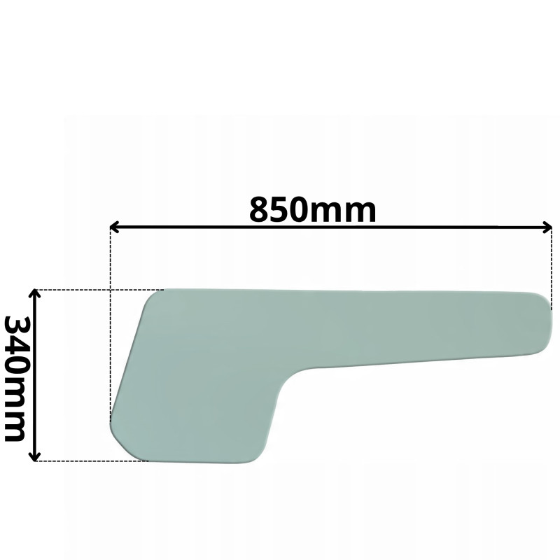 SZYBA BOCZNA DRZWI DOLNA PRAWA LEWA HC HANGCHA (G-0003)