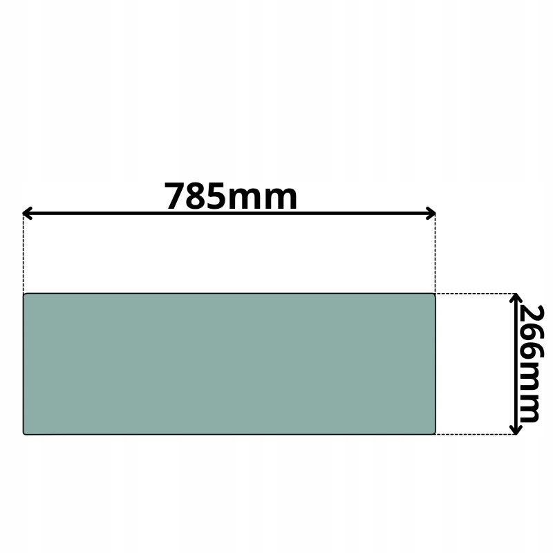 SZYBA TYŁ DOLNA KUBOTA M5111-M9960 HC DHC DTHC FC (G-0069)