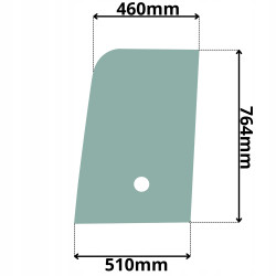 SZYBA DRZWI GÓRNA BOBCAT E17 E19 (G-0094)