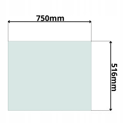 SZYBA PRZEDNIA CZOŁOWA DOLNA SUNWARD SWE25UF (G-0118)