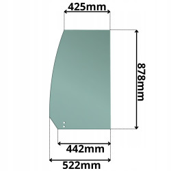 SZYBA BOCZNA BOK PRAWA TYŁ TYLNA YANMAR SV EX (G-0019)