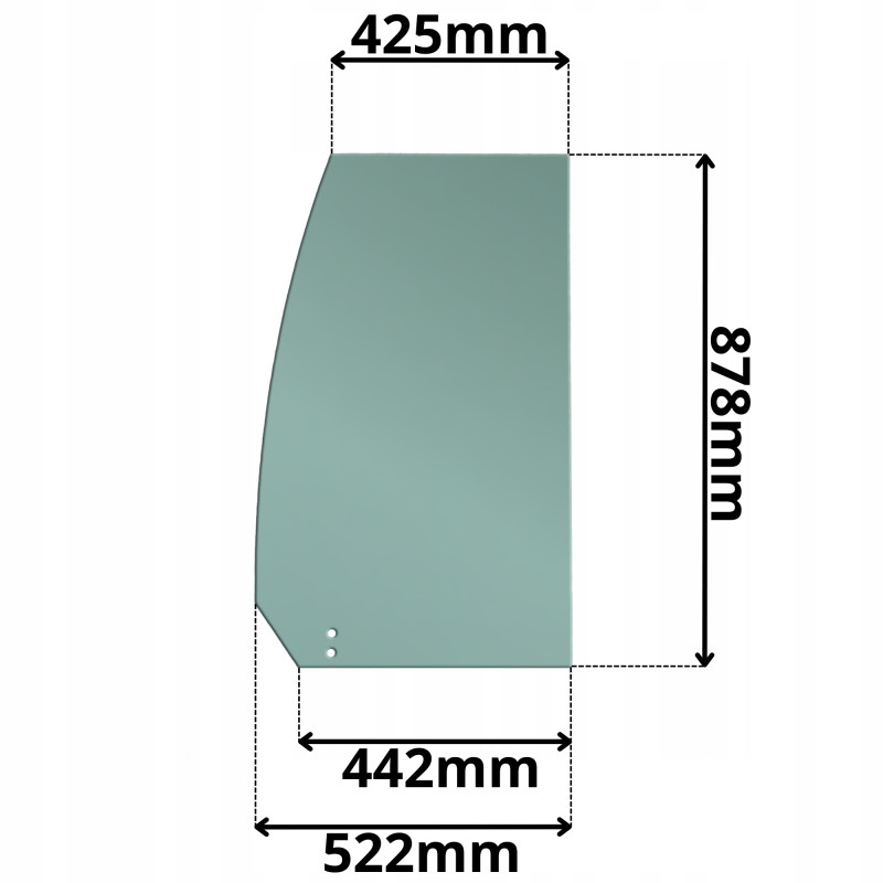 SZYBA BOCZNA BOK PRAWA TYŁ TYLNA YANMAR SV EX (G-0019)