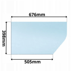 SZYBA DRZWI DOLNA LEWA KOMATSU SERIA P PC PW (G-0021)