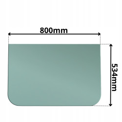 SZYBA PRZEDNIA CZOŁOWA DOLNA AIRMAN JOHN DEERE HITACHI (G-0102)