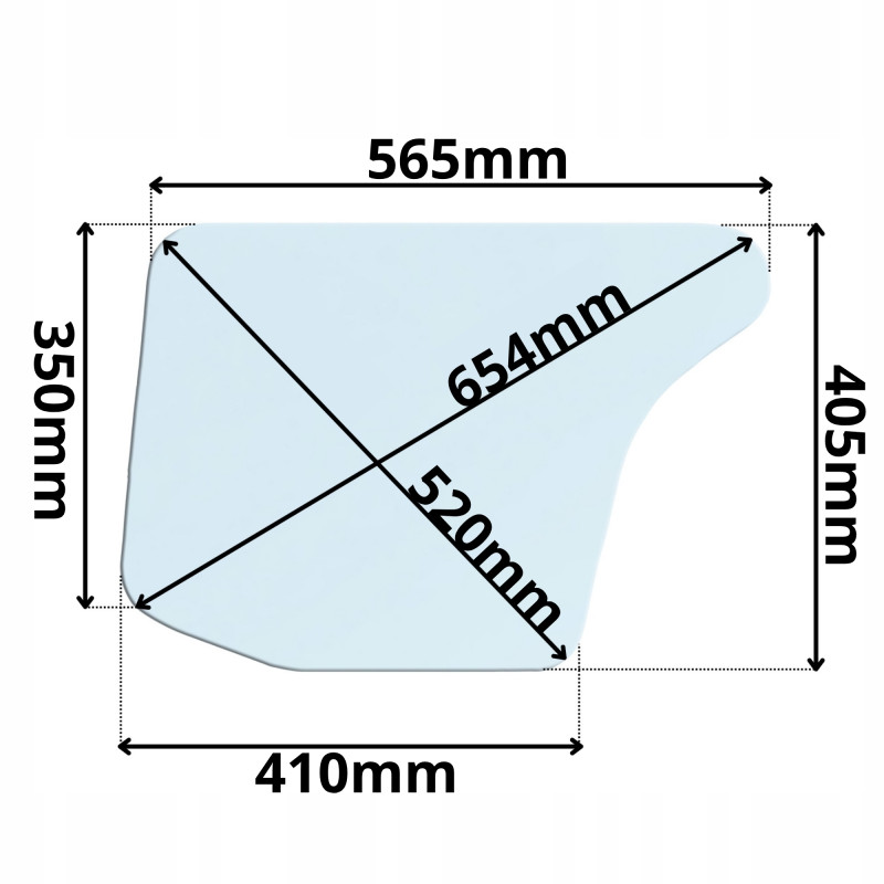 SZYBA DZWI DOLNA LINDE HENMAR (G-0113)