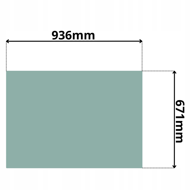 SZYBA TYLNA TYŁ ZEPPELIN O&K TEREX SCHAEFF NEW HOLLAND (G-0154)