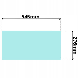 SZYBA DRZWI DOLNA JCB 505 508 525 527 530 535 537 (G-0156)
