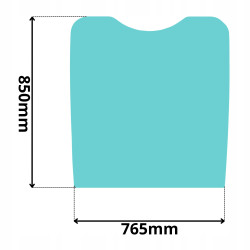SZYBA CZOŁOWA PRZEDNIA GÓRNA MECALAC 10 12 14 do 2015r. (G-0418)