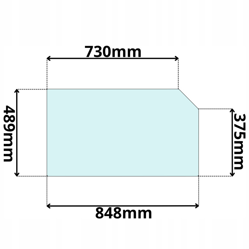 SZYBA TYŁ TYLNA GRNA CAT (G-0109)