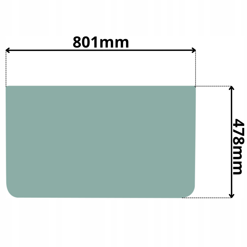 SZYBA CZOŁOWA PRZEDNIA DOLNA NEW HOLLAND KOBELCO CASE CX (G-0029)
