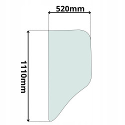 SZYBA BOCZNA LEWA TY CAT (G-0111)