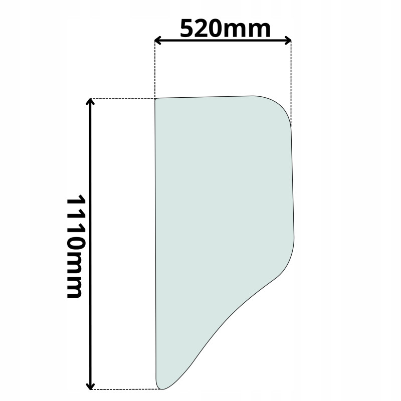SZYBA BOCZNA LEWA TY CAT (G-0111)