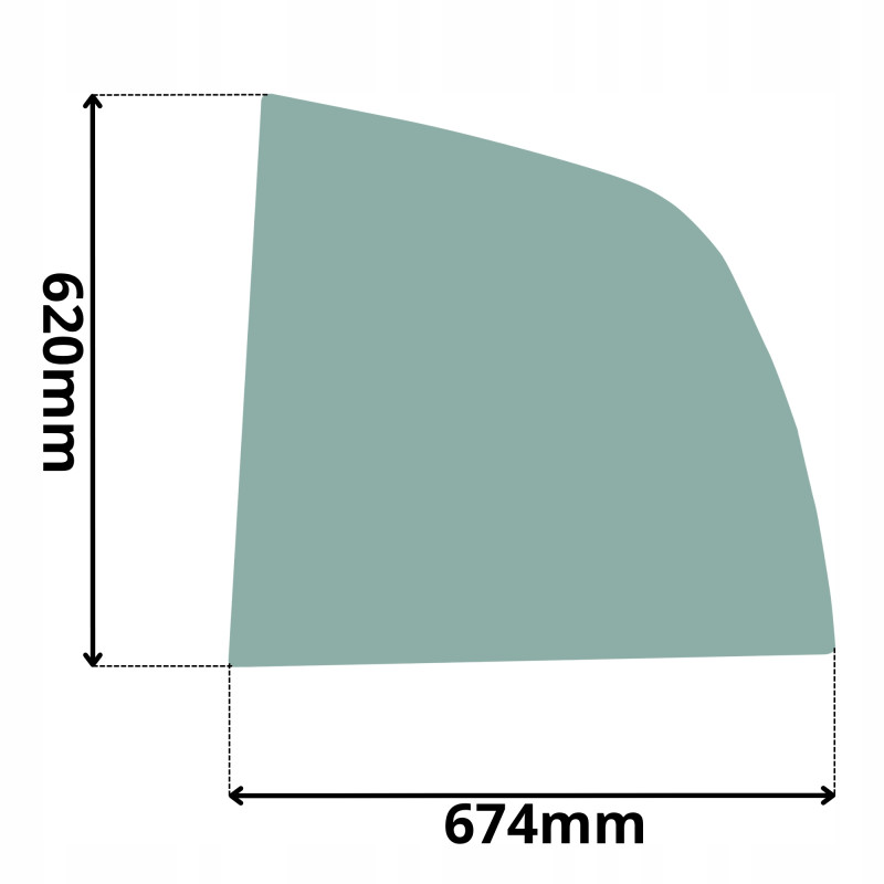 SZYBA BOK BOCZNA LEWA ZA DRZWIAMI MANITOU (G-0137)