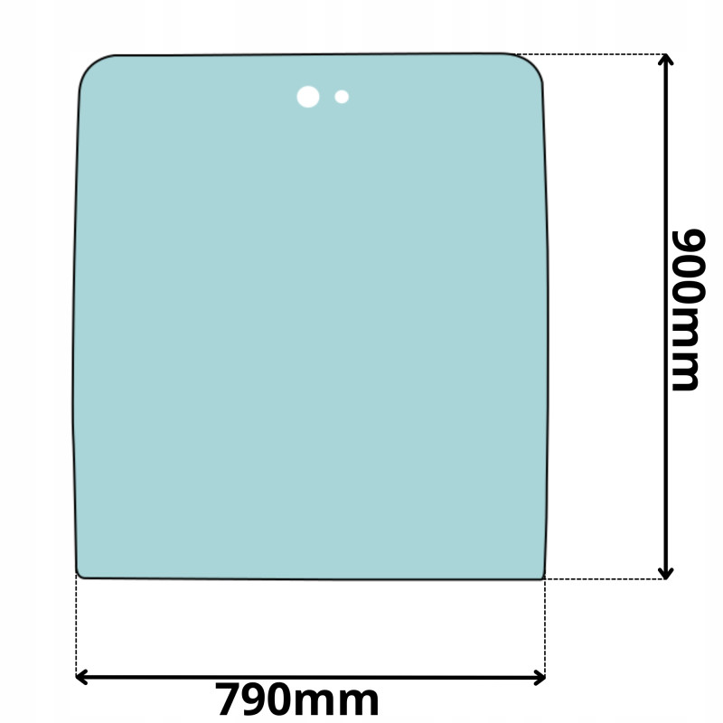 SZYBA PRZÓD CZOŁOWA GÓRNA MECALAC 714 714MW 714MC (0647)