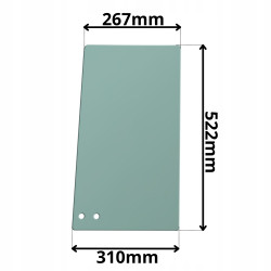 SZYBA LEWA DRZWI GÓRNA PRZEDNIA PRZESUWANA VOLVO (G-0128)