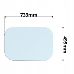SZYBA DACHOWA HANGCHA WÓZEK WIDOWY (G-0306)