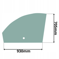 SZYBA DRZWI GÓRNA CLAAS SCORPION (G-0369)