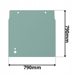 SZYBA CZOŁOWA GÓRNA CASE, FIAT KOBELCO, NEW HOLLAND, O&K (G-0193)