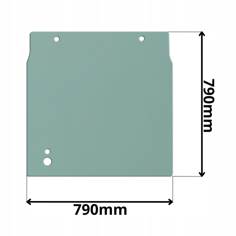 SZYBA CZOŁOWA GÓRNA CASE, FIAT KOBELCO, NEW HOLLAND, O&K (G-0193)