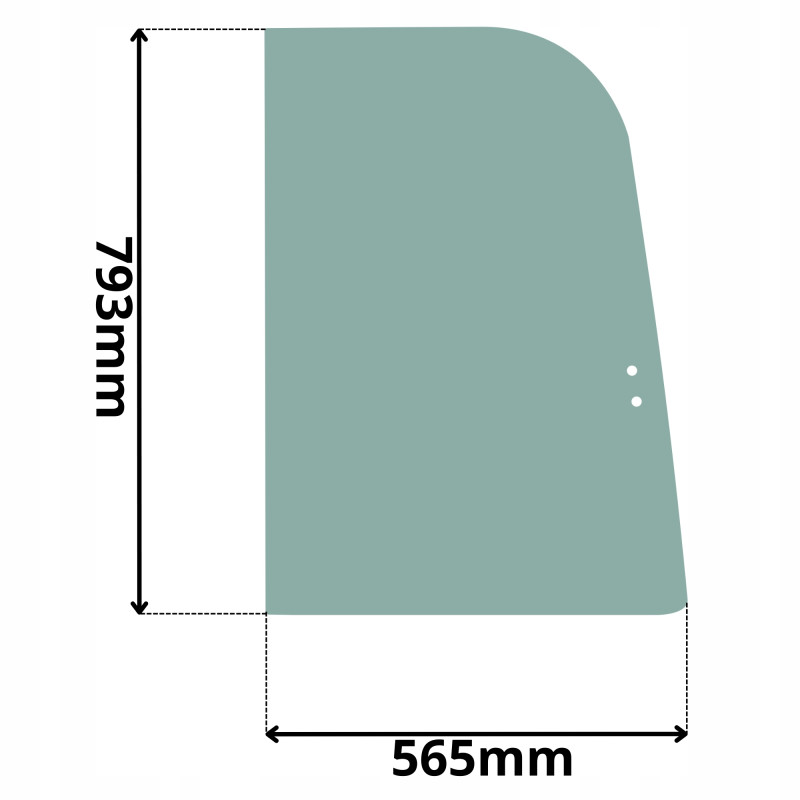 SZYBA PRAWA BOCZNA PRZEDNIA DOOSAN BOBCAT (G-0287)