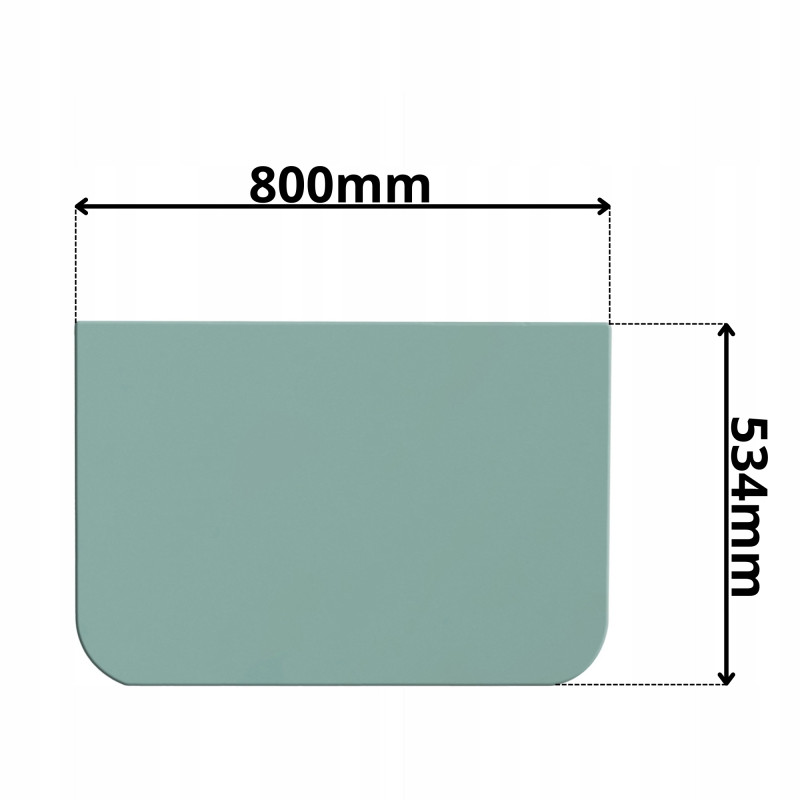 SZYBA CZOŁOWA PRZEDNIA DOLNA HITACHI JOHN DEERE (G-0358)