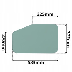 SZYBA DRZWI DOLNA VOLVO ECR (G-0360)