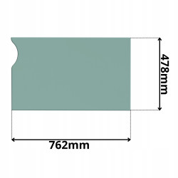 SZYBA CZOŁOWA PRZEDNIA DOLNA KUBOTA (G-0366)