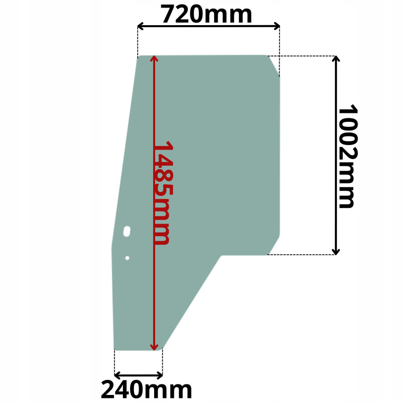 SZYBA DRZWI LEWA PRAWA MASSEY FERGUSON MF 50 HX (G-0417)