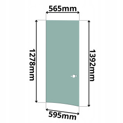 SZYBA BOCZNA LEWA PRAWA CAT SERIA D (G-0119)