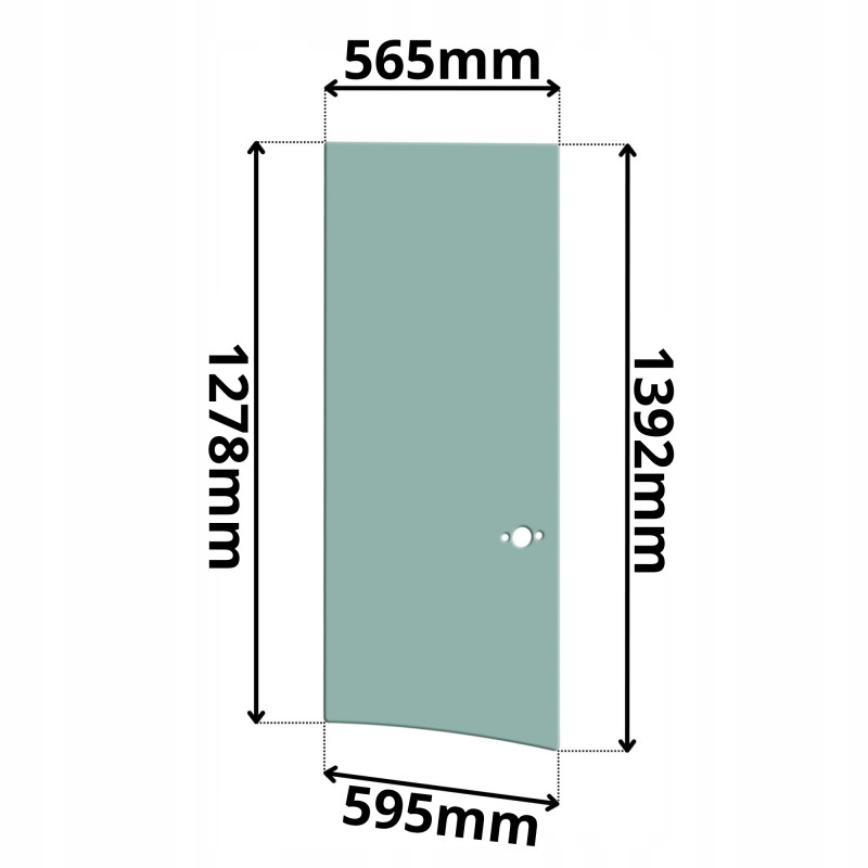 SZYBA BOCZNA LEWA PRAWA CAT SERIA D (G-0119)