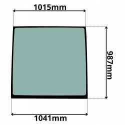 SZYBA CZOŁOWA KOMATSU SERIA WA (G-0396)