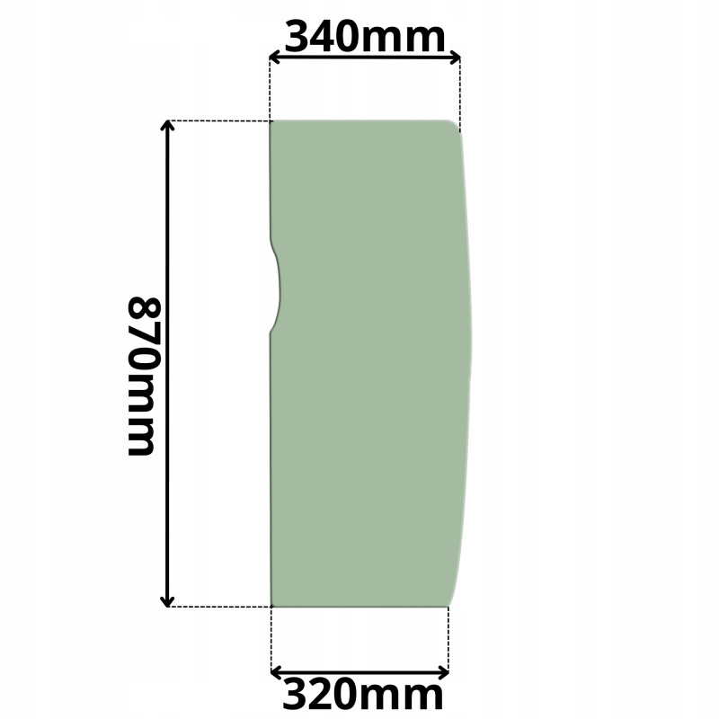 SZYBA BOCZNA LEWA TAKEUCHI TB (G-0354)