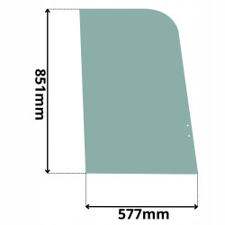 SZYBA BOCZNA PRAWA PRZESUWANA JCB (G-0200)