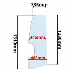 SZYBA DRZWI LEWA CAT WACKER NEUSON (G-0205)