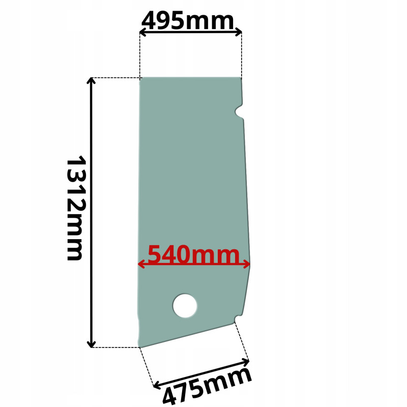 SZYBA BOCZNA LEWA TAKEUCHI (G-0338)