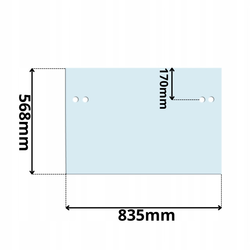 SZYBA CZOŁOWA PRZEDNIA DOLNA KOMATSU PC (G-0339)