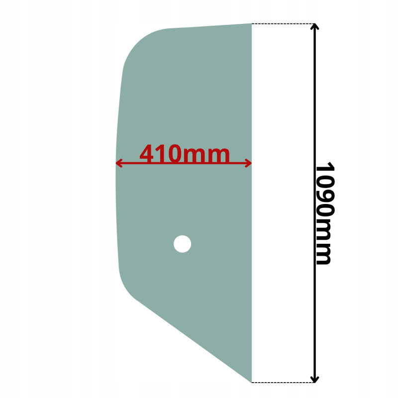 SZYBA BOCZNA PRAWA KOMATSU (0319)