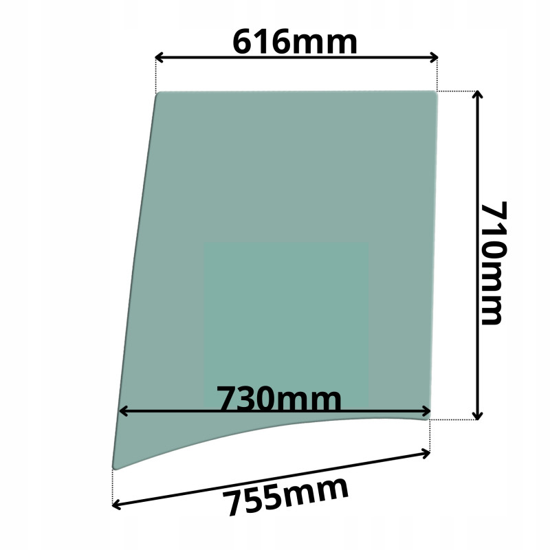 SZYBA DRZWI GÓRNA SCHAEFF TEREX (G-0222)