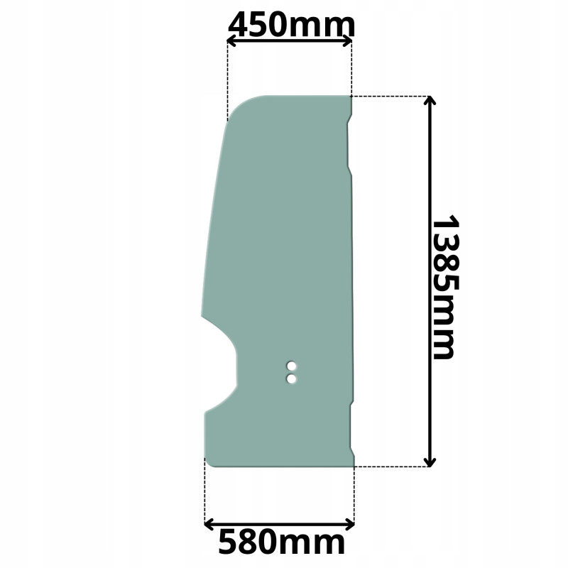 SZYBA DRZWI LEWA TAKEUCHI (G-0349)