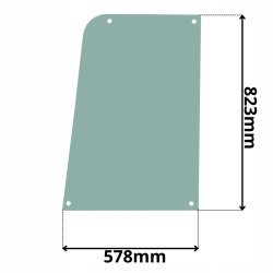 SZYBA LEWA DRZWI GÓRNA YANMAR (K-0157)