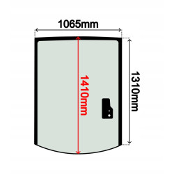 SZYBA TYŁ TYLNA JCB 3CX 4CX 5CX -KABINA P21 (C-0046)