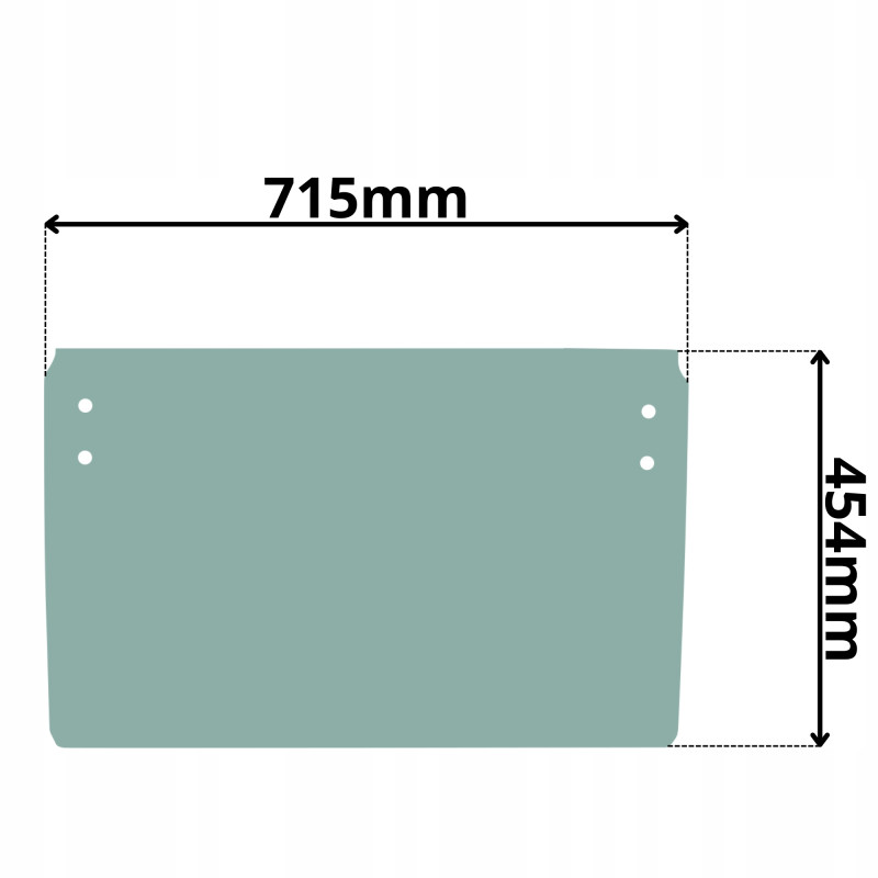 SZYBA CZOŁOWA DOLNA CAT (K-0088)