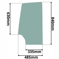 SZYBA DRZWI GRNA CAT (K-0089)