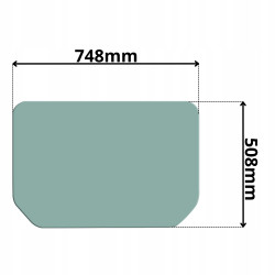 SZYBA TYLNA CAT (K-0167)