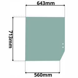SZYBA BOCZNA LEWA PRZESUWANA TYLNA TERBERG (K-0233)