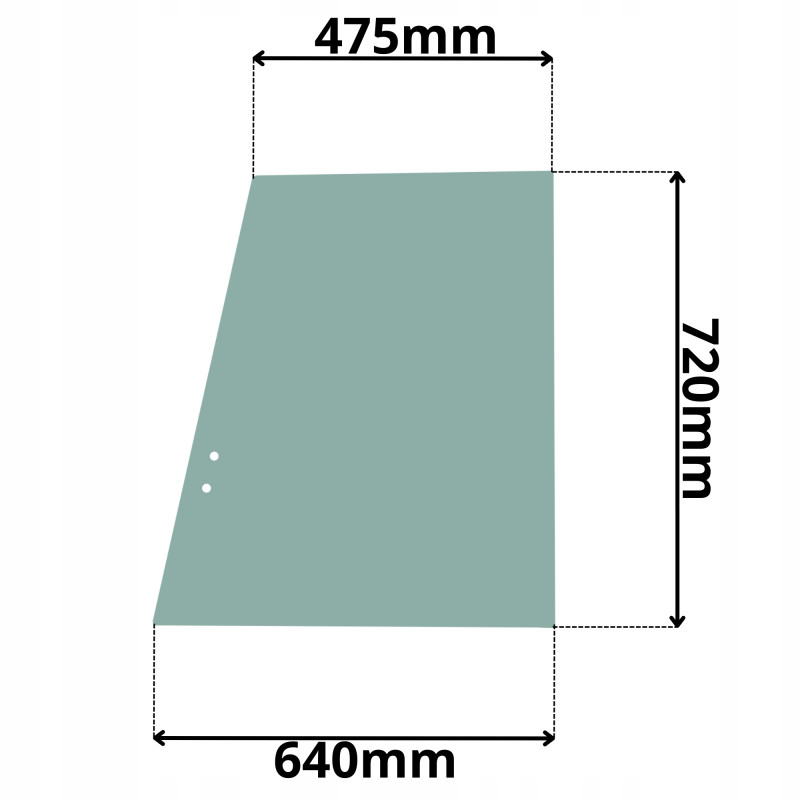 SZYBA BOCZNA LEWA PRZESUWANA PRZEDNIA TERBERG (K-0235)