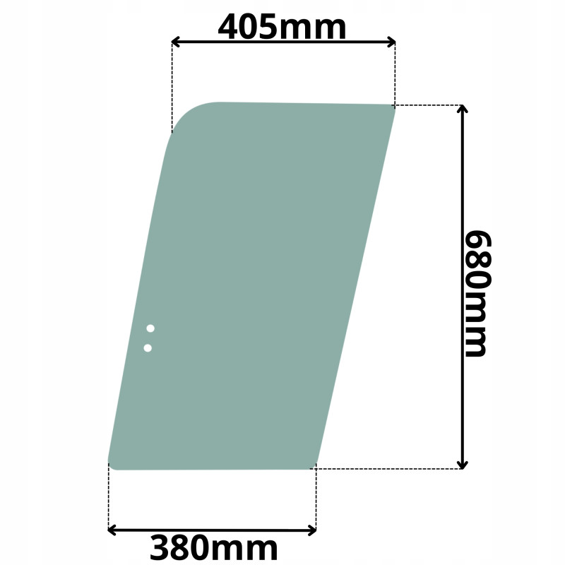 SZYBA LEWE DRZWI PRZESUWANA PRZEDNIA KOMATSU (K-0083)