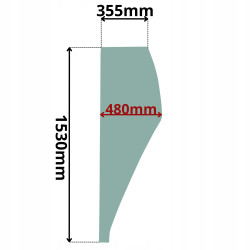 SZYBA BOCZNA LEWA CAT (K-0093)