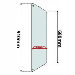 SZYBA BOCZNA TYLNA LEWA PRAWA PALFINGER EPSILON (K-0470)